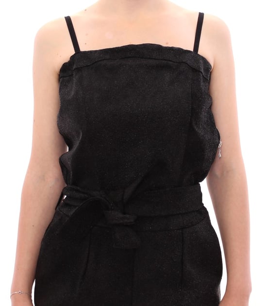 La Maison du Couturier Vrouwenjumpsuit in zwart leer - Image 4