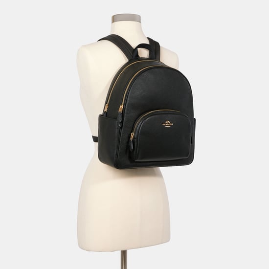 Pebbled Leather Court Backpack Bag