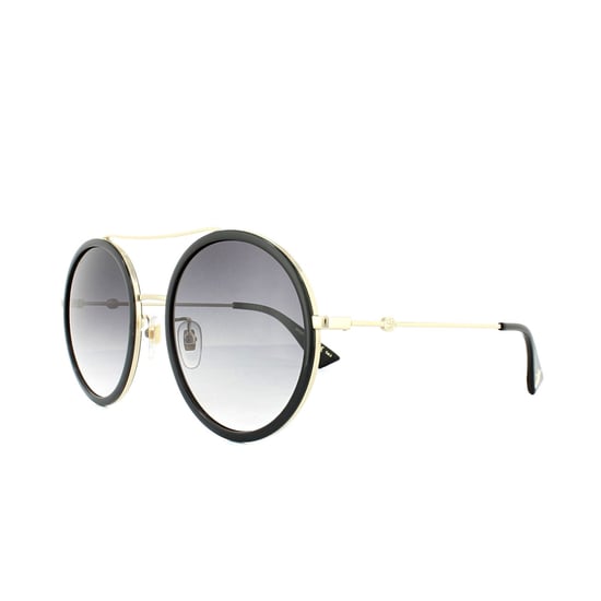 Gucci Sunglasses GG0061S 001 Black Gold Grey Gradient - Image 2
