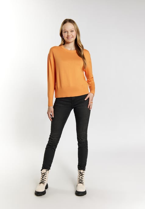 Mymo Gebreide trui Dames oranje - Image 2