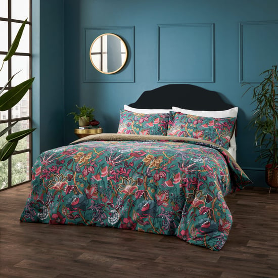Viranai Exotic Floral Duvet Cover Set - Image 4