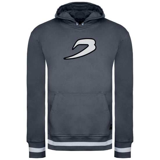 BoxRaw 36 by Teddy Mens Charcoal Atlas Hoodie - Image 1