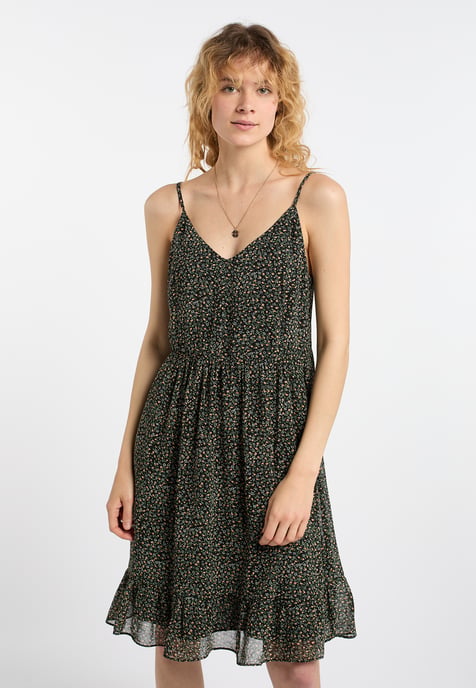 Dreimaster Jurk Dames Zwart Veelkleurig - Image 3
