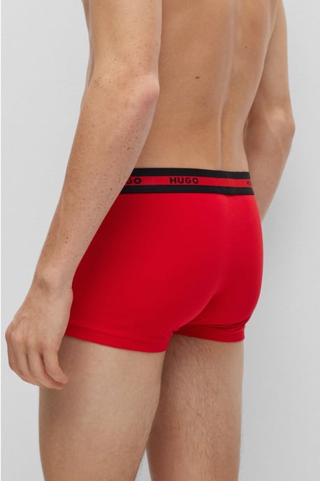 HUGO 3 Pack Men's Cotton Planet Trunk