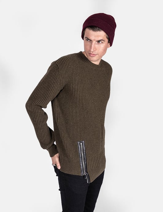 Les Hommes Pullover Men's Green - Image 3