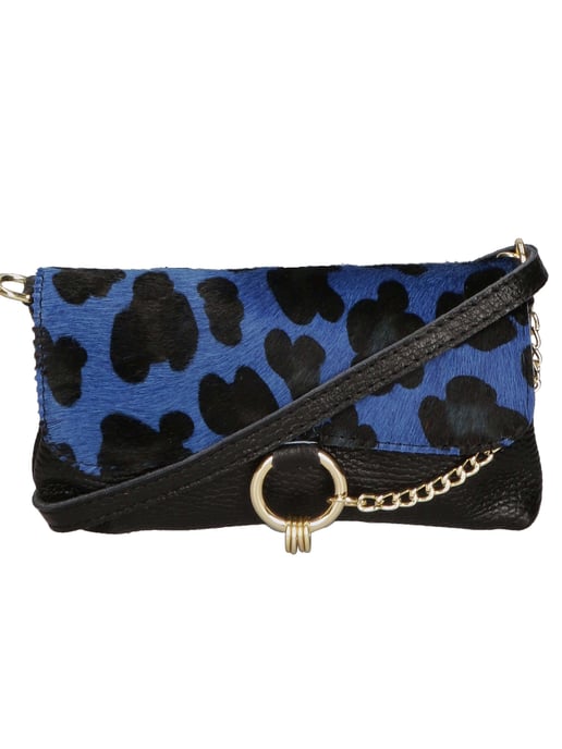 Gave Lux Clutch bag women LEOPARD BLU