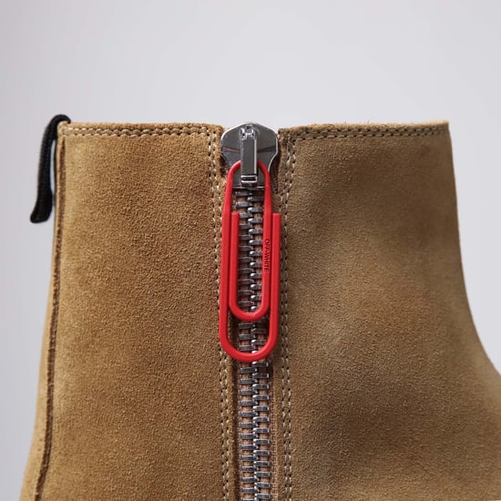 Men's Off White Suede Spongesole Ankle Boots in White - Image 5