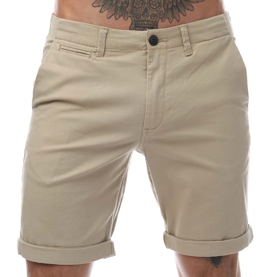 Men's Jack and Jones Fred Chino Shorts in Beige