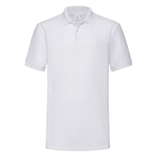 Fruit Of The Loom Heren 65/35 Heavyweight Piqué Poloshirt Korte Mouwen. (Wit) - Image 1