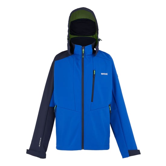 Regatta Mens Hewitts X Colour Block Soft Shell Jacket (Olympian Blue/Navy)