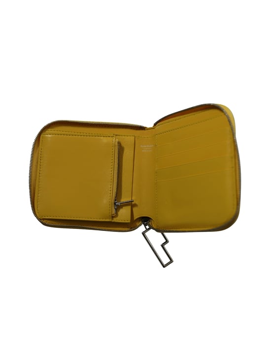 Acne Studios Zipped Wallet in Blue Leather - Image 4