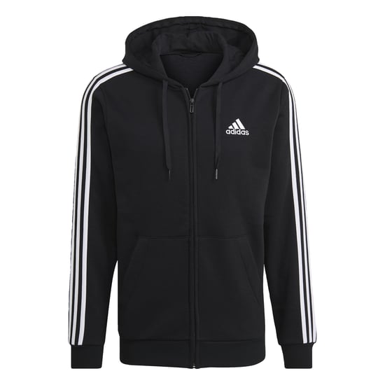 Essentials Fleece 3-Stripes Full-Zip Hoodie - Image 1