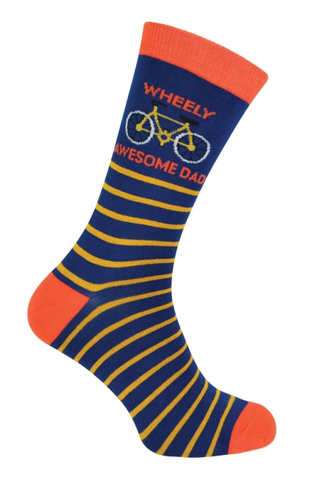 Mr Heron - Mens Dad Socks | Novelty Bamboo Socks | Breathable Soft | Fathers Day Gift for Amazing Dad - Dad Socks (Navy) - Image 1