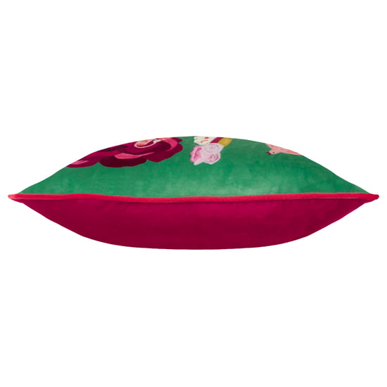 Kate Merritt Flower Girl Piped Velvet Cushion Cover