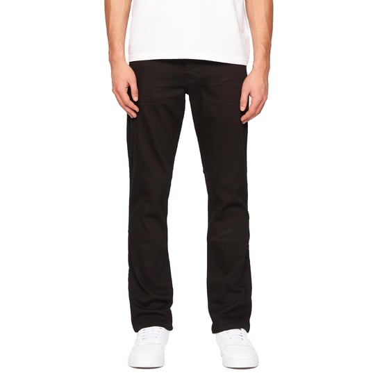 Crosshatch Heren Denim Jeans met print (Massief zwart) - Image 1