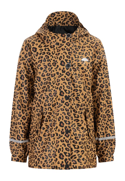 Schmuddelwedda Regenjas Meisje zwart beige leo - Image 1