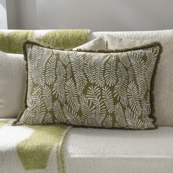 Hoem Frond Abstract Feather Filled Cushion - Image 3