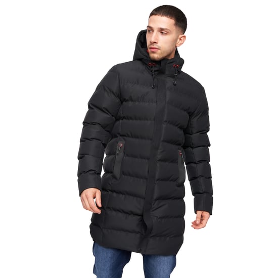Crosshatch Mens Longkamp Jacket (Black) - Image 1
