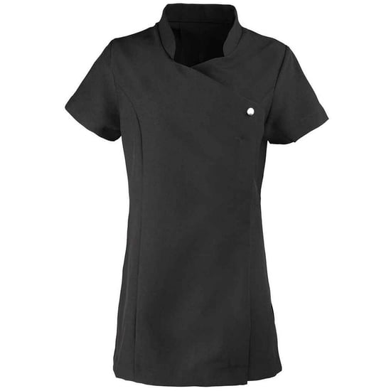 Premier Womens/Ladies Blossom Short Sleeve Tunic (Black) - Image 1