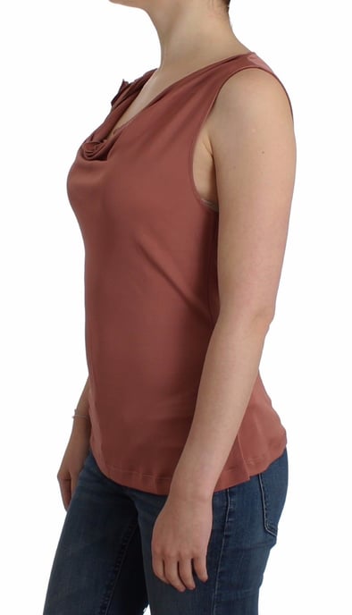 Galliano Pink top sleeveless blouse