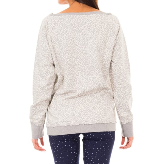 Long-sleeved boat neck sweatshirt 1487903217 woman