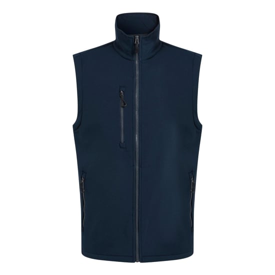 Regatta Mens Navigate Softshell 2 Layer Body Warmer (Navy/Seal Grey)