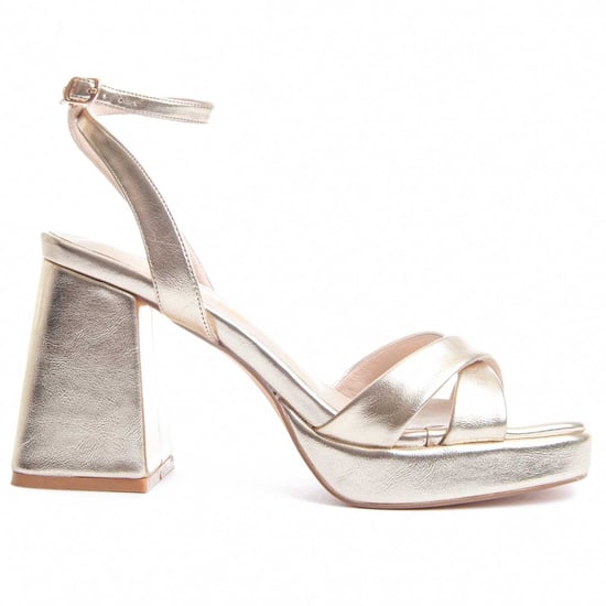 Montevita Heel Sandal Festsand4 In Gold - Image 2