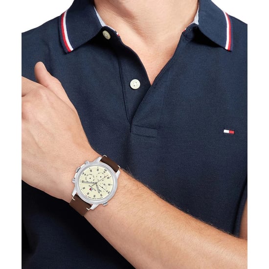 Tommy Hilfiger Troy Heren Bruine Horloge 1792102 - Image 4