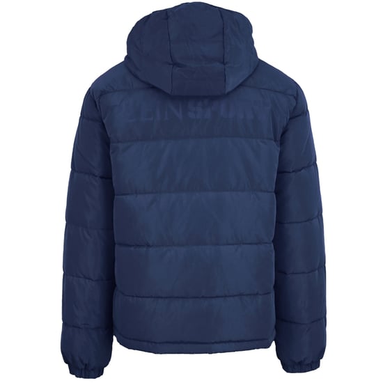 Plein Sport Bold Back Logo Padded Navy Blue Jacket - Image 2