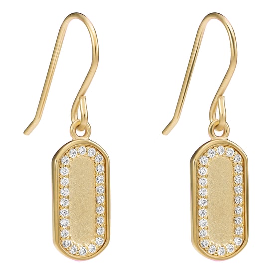 Orphelia 'Malaga' Women's 925 Sterling Silver Drop Earrings - Gold ZO-7573/G - Image 1