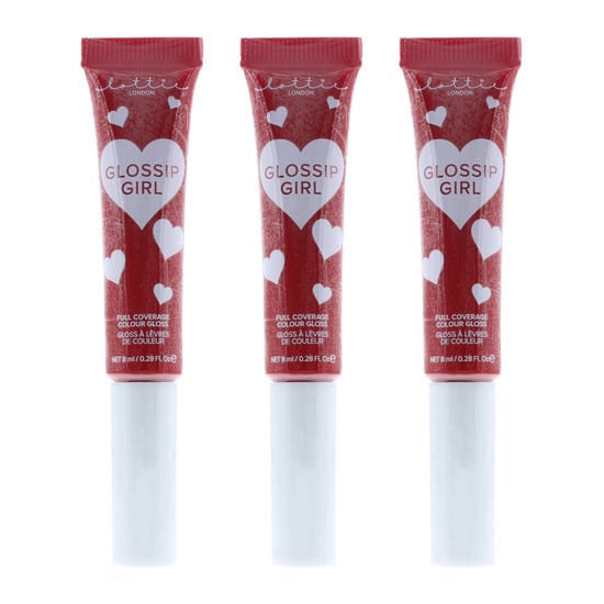 Lottie Glossip Girl Full Coverage Colour Gloss 8ml - Extra x 3