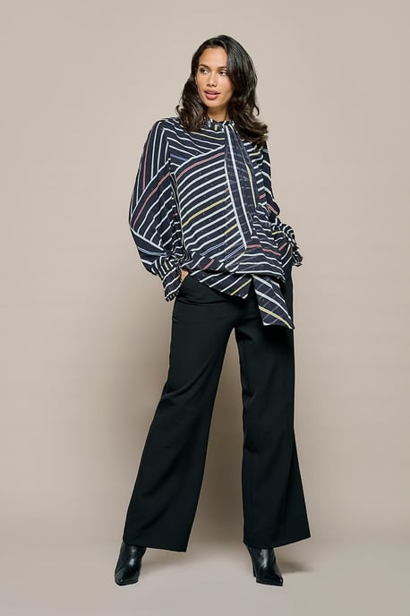 Irina Print Blouse Zwart / Multi - Image 1