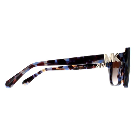 Michael Kors Rectangle Womens Bright Blue Tortoise Brown Gradient MK2199 Acadia