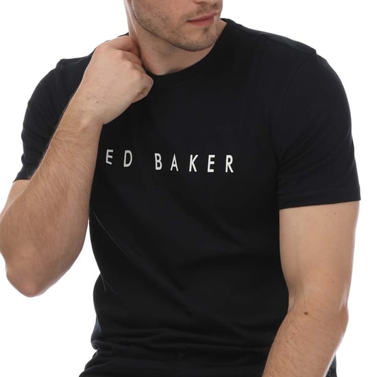 Men's Ted Baker Broni Branded T-Shirt in Navy