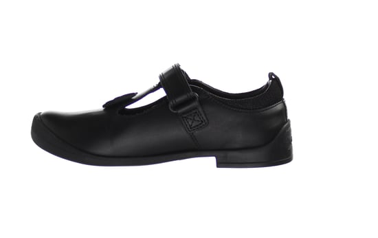 Kickers Bridie Flutter T-Bar Kids Black Shoes