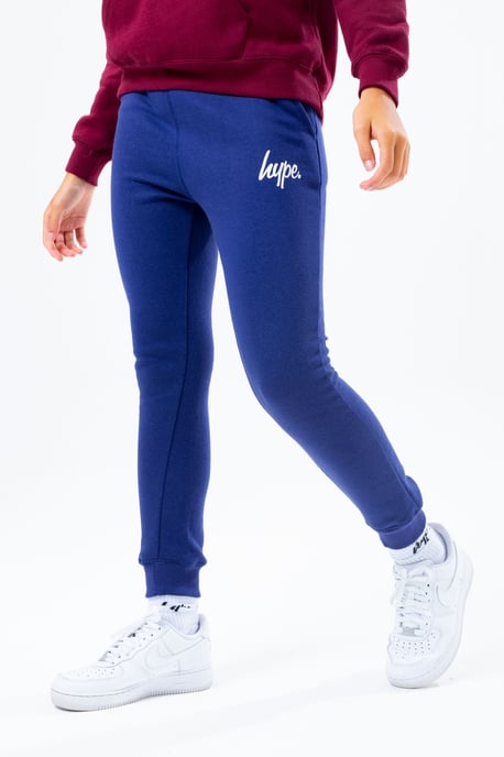Hype Burgundy Hoodie And Navy Kids Jogger Set