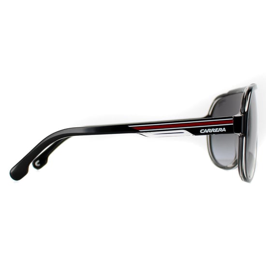 Carrera Aviator Mens Black Red Dark Grey Gradient 1057/S