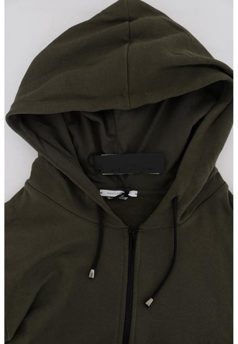 Daniele Alessandrini Men's Green Full Zipper Hodded Cotton Sweater - Image 5