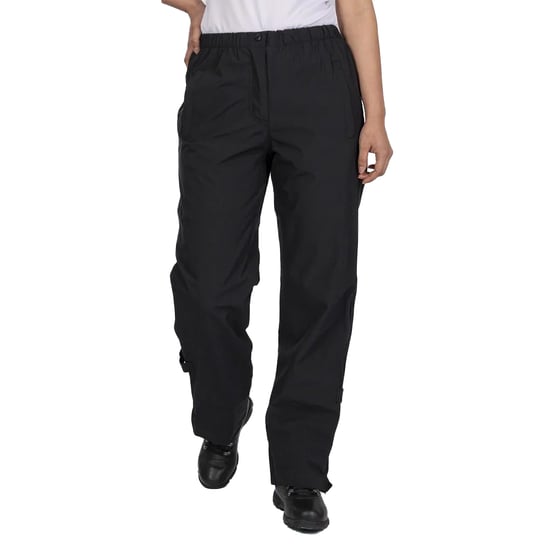 Island Green Dames/Dames Drop Hem Waterdichte Broek (Zwart) - Image 1