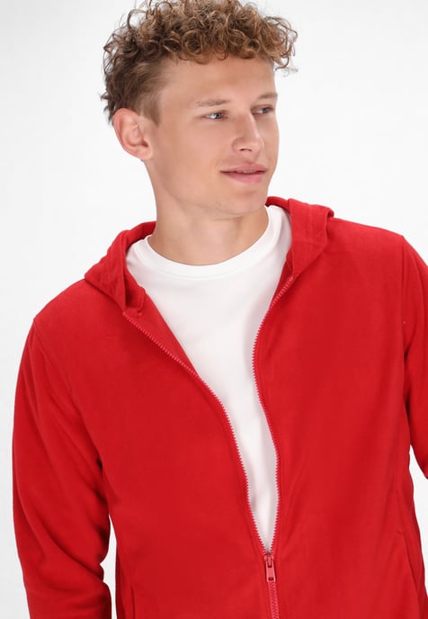Mo fleece jacket Men red - Image 5