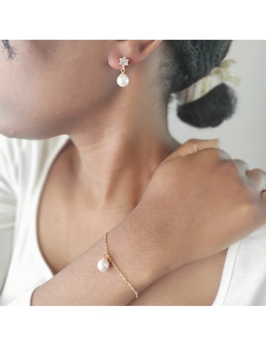 Pauline Crystal Pearl-set en doos - Kristal - Image 2