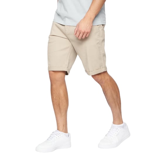 Crosshatch Heren Sinwood Chino Shorts (Beige) - Image 3