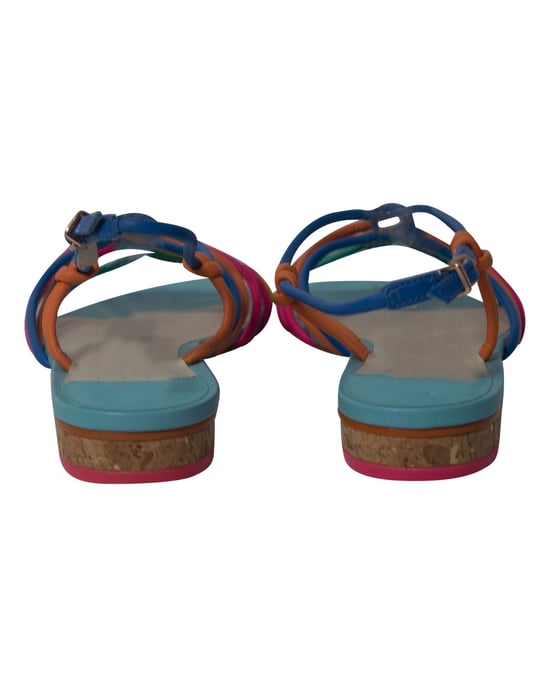 Sophia Webster Rainbow Strappy Sandals in Multicolor Leather - Image 3