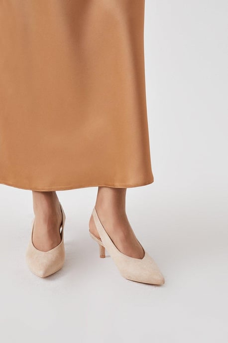 Principles: Daisy Kitten Heel Sling Back Courts