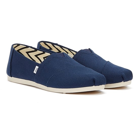 TOMS Alpargata Cotton Canvas Womens Navy Espadrilles - Image 1