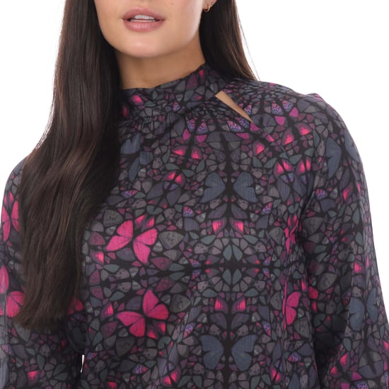 Women's Ted Baker Heiydii High Neck Blouse in Black