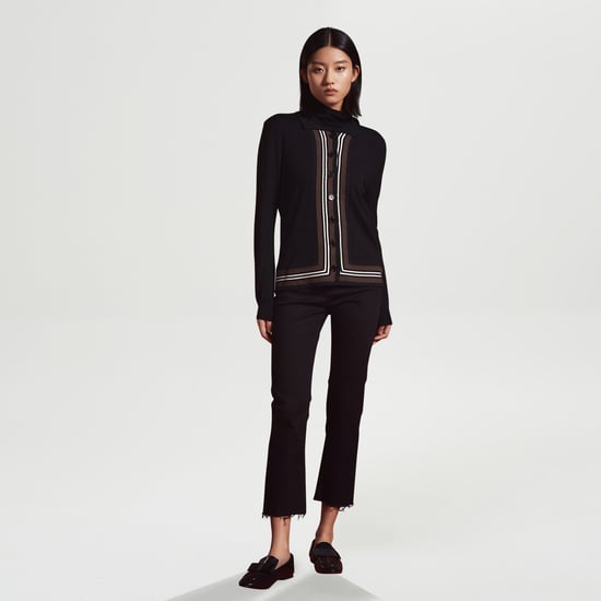 Cardigan med kontrasterande kanter - Image 3