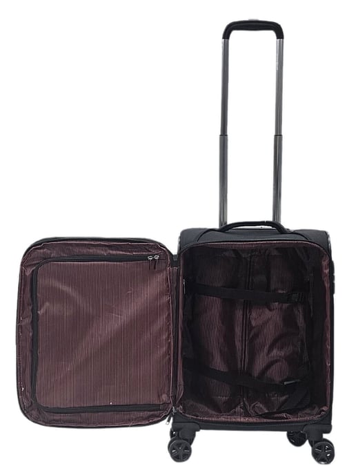 Lightweight Black 8 Wheel Travel Luggage Suitcases