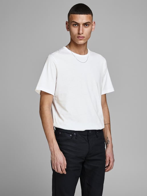 Jack & Jones Pack of 2 Mens Cotton T-Shirt O-Neck - Image 5