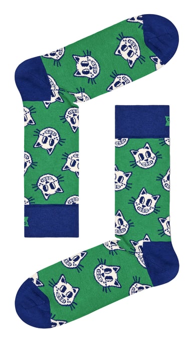 Happy Socks - Novelty Cat Design Socks | Great Gift - Cat - Image 2